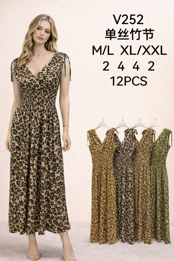 Sukienki damskie Roz M-2XL,  Mix Kolor .Paczka 12 szt 1